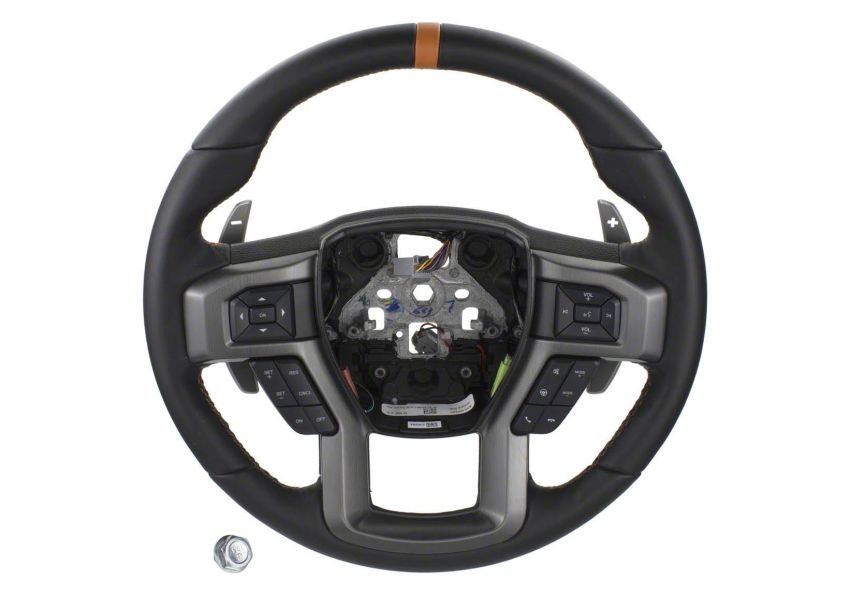 Ford Racing M-3600-F15ROR 2015-2018 F-150 Raptor Performance Steering Wheel Kit-Orange Sightline