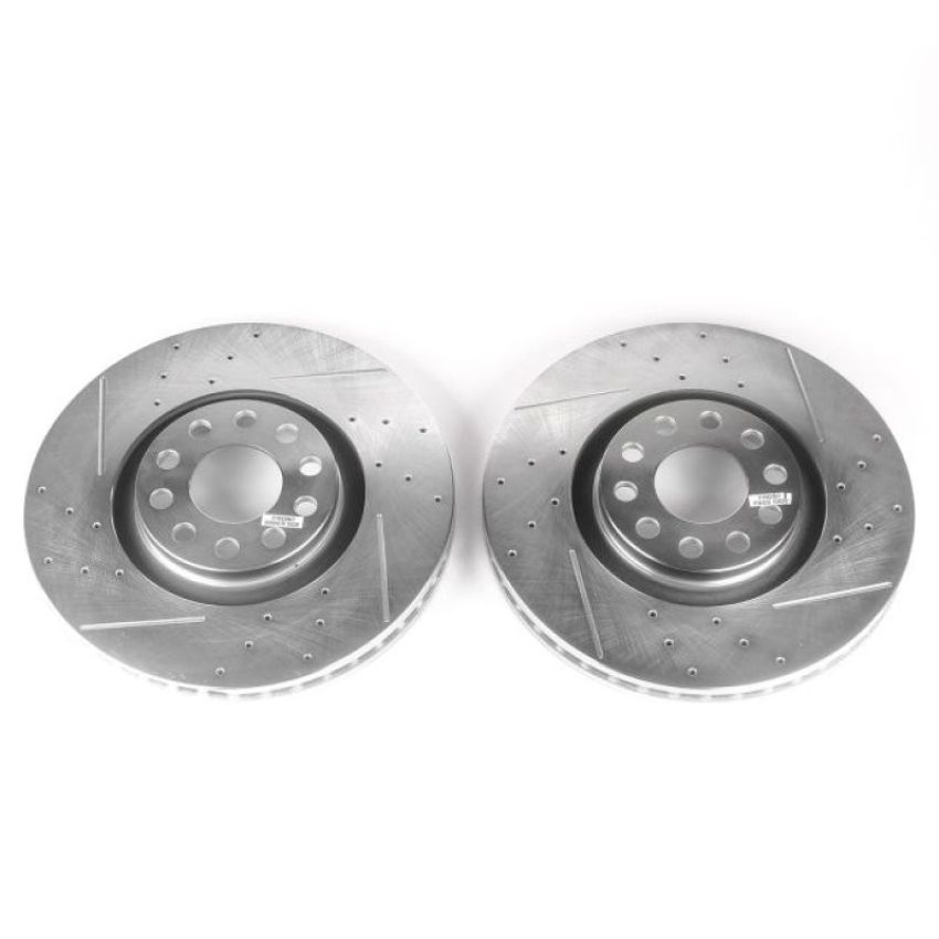 PowerStop EBR637XPR PowerStop Evolution Performance Drilled, Slotted & Plated Brake Rotor Pair