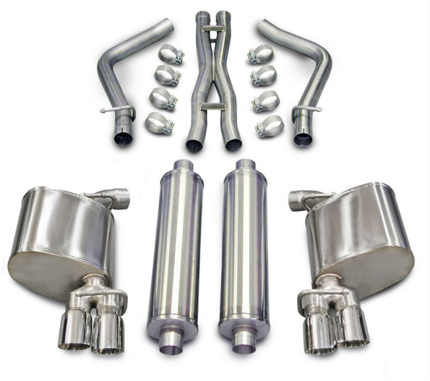 CORSA Performance 14522 Corsa 2011-2014 Dodge Charger R/T 5.7L V8 Polished Xtreme Cat-Back Exhaust