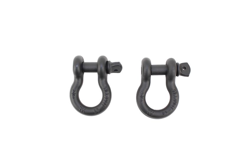 Fishbone Offroad FB21039 Black 3/4 in. D-Ring Set FB21039