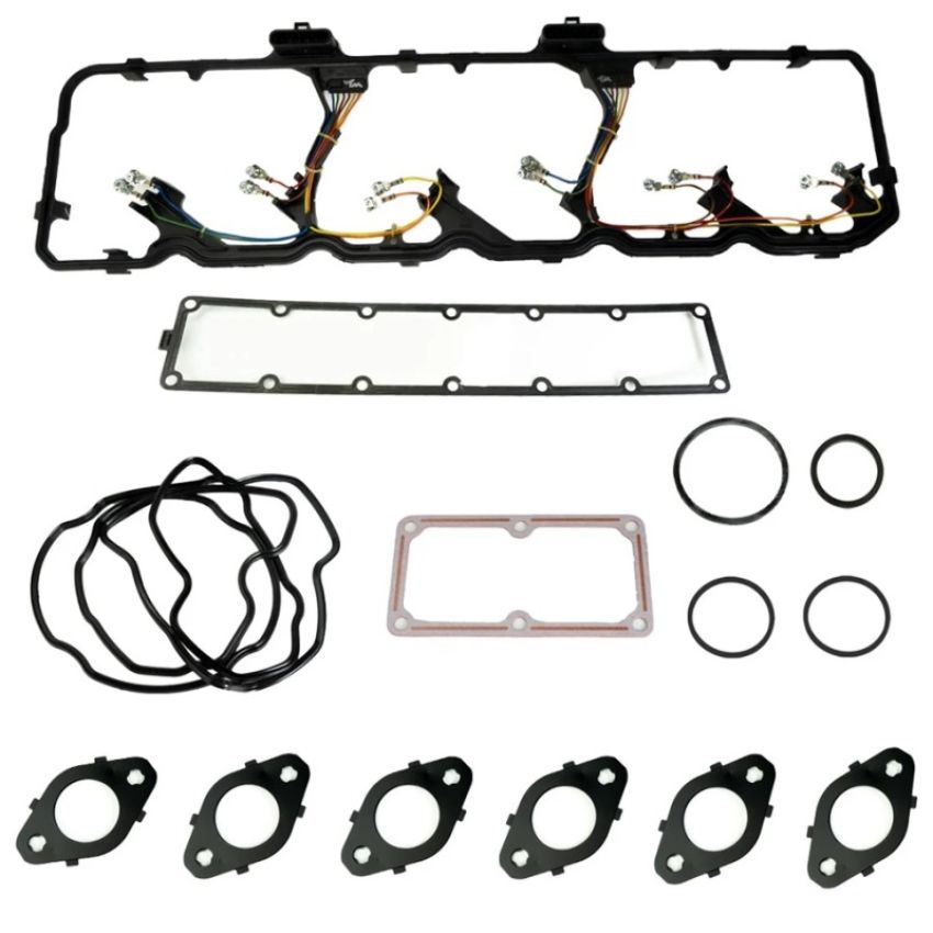 Industrial Injection 246B05 Engine Installation Gasket Set 2007.5-2018 6.7L Cummins W/ Injector Harness