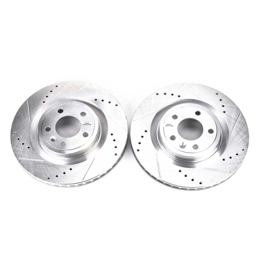 PowerStop AR85144XPR PowerStop Evolution Performance Drilled, Slotted & Plated Brake Rotor Pair