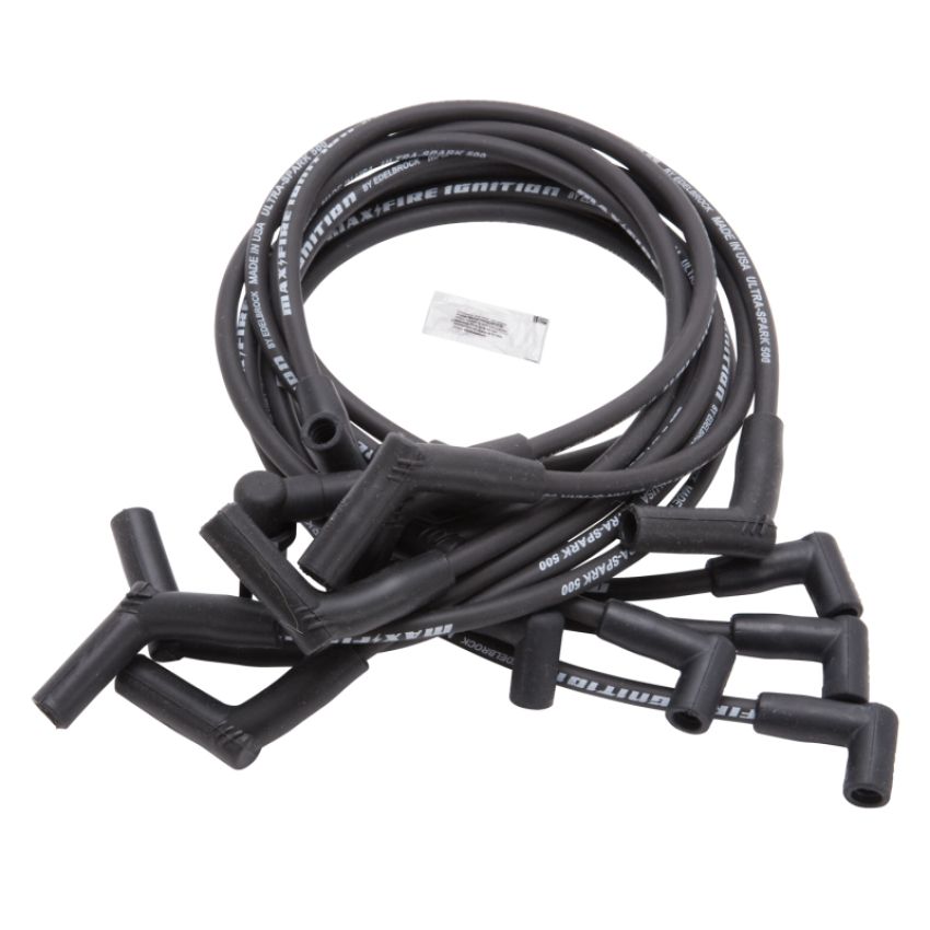 EDELBROCK EDE22704 Max Fire Plug Wire Set SBF 83-96 Black