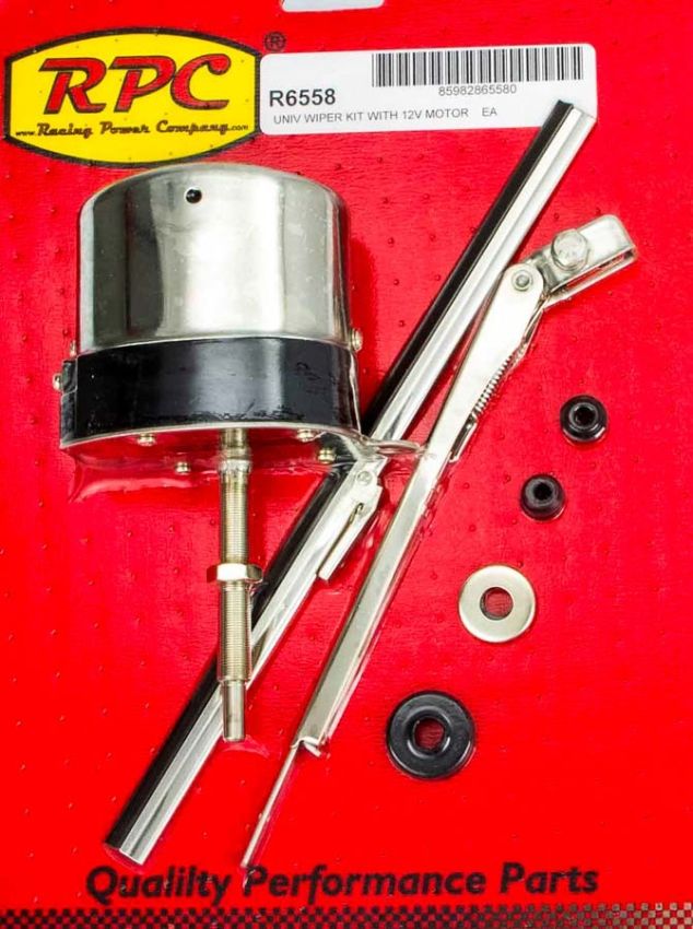 RACING POWER CO-PACKAGED RPCR6558 12v S/S Wiper Motor w/Arm & Blade