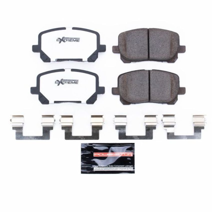 PowerStop Z26-923 PowerStop - Z26 Performance Carbon-Fiber Ceramic Brake Pads with Hardware Kit
