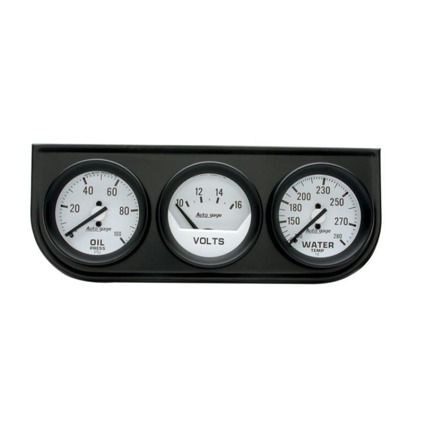 AutoMeter 2327 GAUGE CONSOLE, OILP/WTMP/VOLT, 2