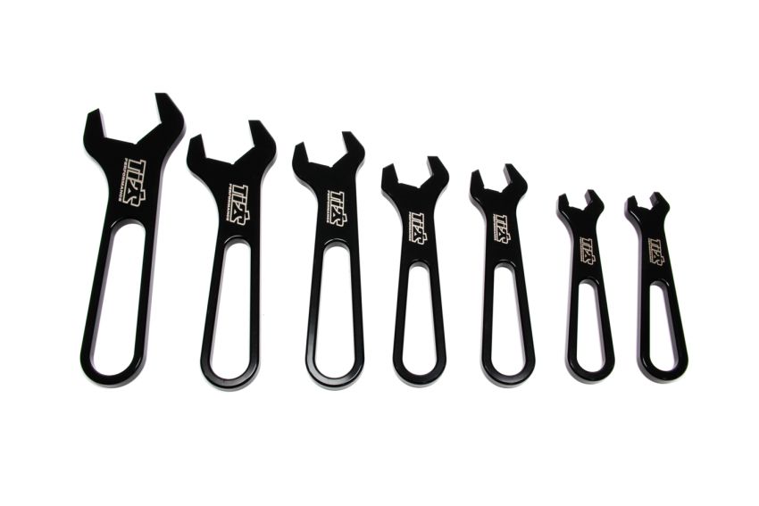 Ti22 PERFORMANCE TIP8530 AN Wrench Set Aluminum -3 Through -16 Black