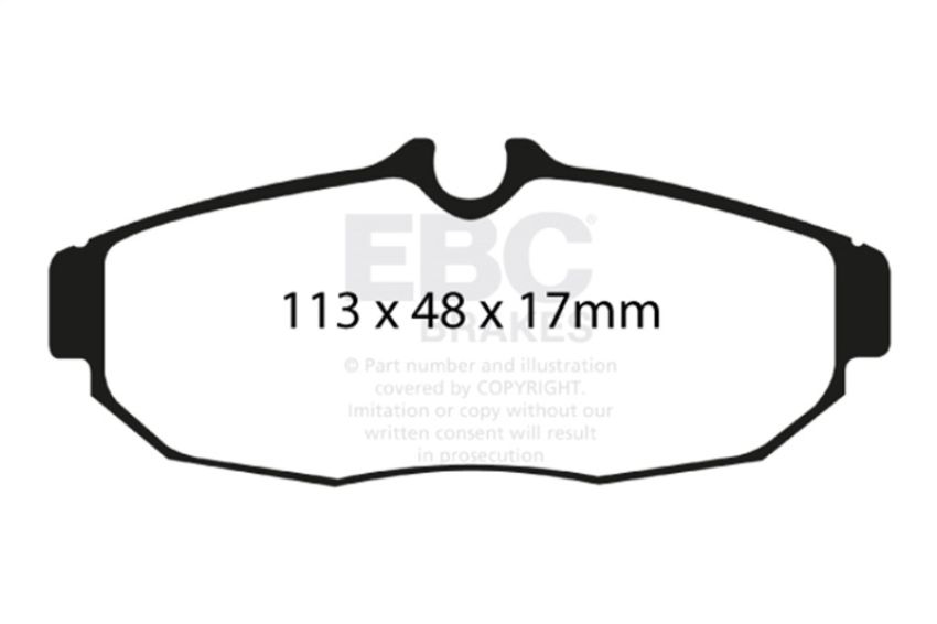 EBC Brakes DP31741C Redstuff Ceramic Low Dust Brake Pads