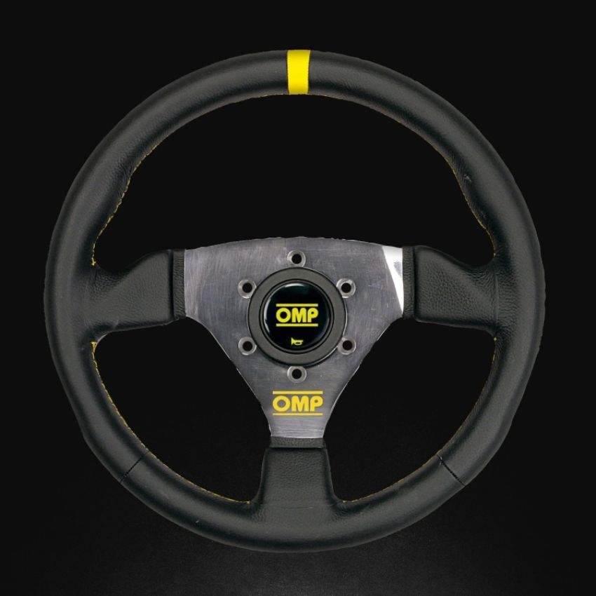 OMP RACING, INC. OMPOD0-1976-071 Trecento 300mm Steering Wheel Black Leather
