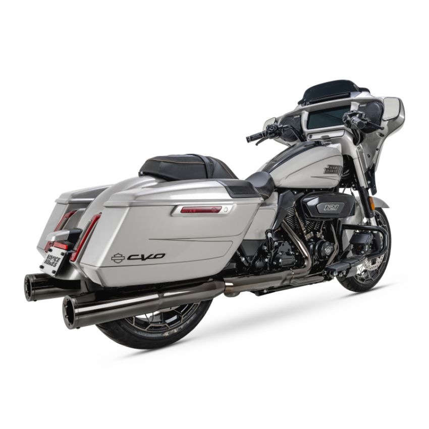 Vance and Hines 16468 Vance & Hines 17-23 Harley Davidson CVO/Touring Hi-Output Slip on Exhaust - Dark Chrome