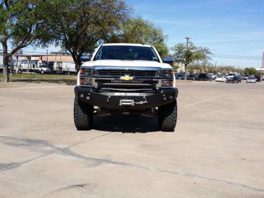 Road Armor 314R4B 14-15 Chevy 1500 Stealth Front Winch Bumper w/Pre-Runner Guard - Tex Blk