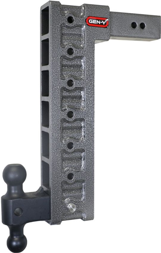 GEN-Y Hitch GH-617 Gen-Y Mega Duty 2.5in Shank 18in Drop 3K TW 21K Hitch w/GH-061 Dual-Ball/GH-0101 Stabilizer Kit