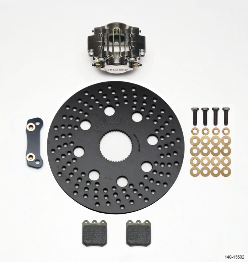 Wilwood 140-13502 Dynapro Single LW Right Rear Kit - Sprint 10.20in Aluminum Drilled Rotor