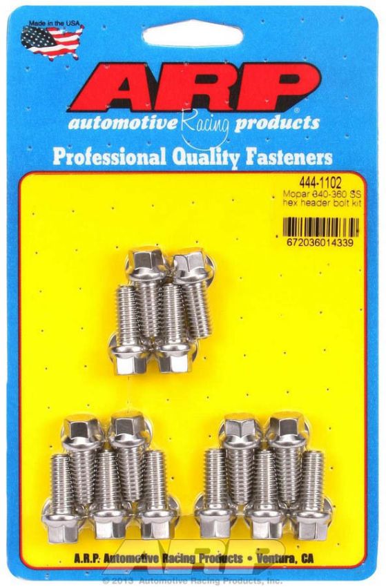 ARP ARP444-1102 S/S Header Bolt Kit - 5/16 x .750 UHL (14)