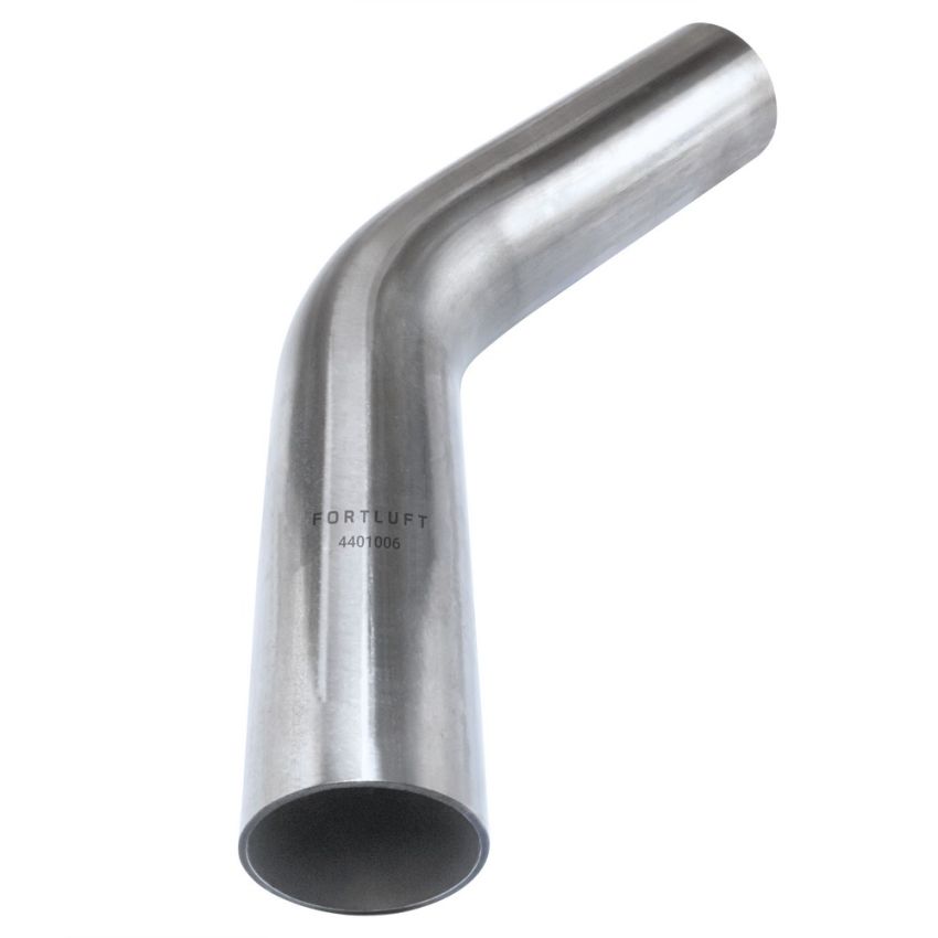 FORTLUFT 4401006 Exhaust Bend Pipe 45 Degree 1.50'' Stainless Steel