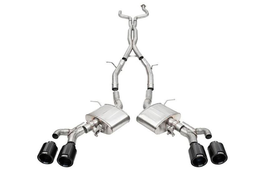 CORSA Performance 21317CFBLK Corsa 22-25 Cadillac CT4 V Blackwing 3in Active Valve Cat-Back - 4.5in Carbon Fiber Black Tip
