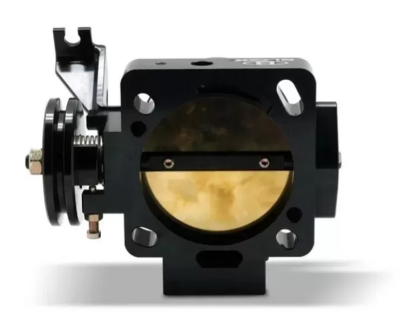 BLOX Racing BXIM-00290-BK 87mm Billet Throttle Body - Mustang 5.0 - Black Anodized