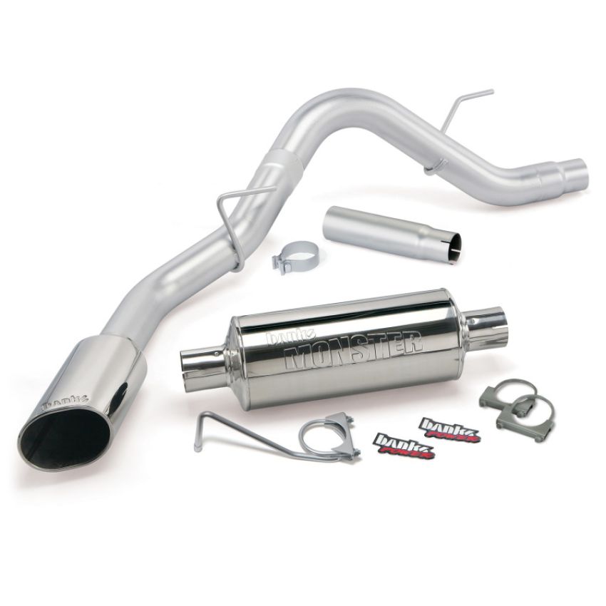 Banks Power 48762 15 Ford F-150 2.7L /3.5L EcoBoost /5.0 V8 Monster Exh Sys - SS Single Exh w/ Chrome Tip