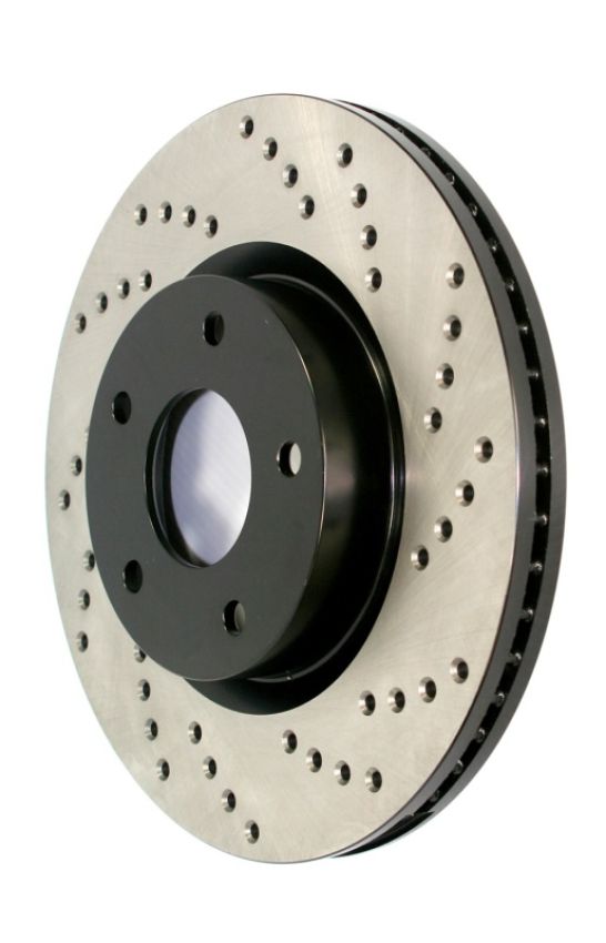 Stoptech 128.33160R 17-23 Audi A4 Q5 A6 Quattro Sport Cross Drilled Brake Rotor, Right