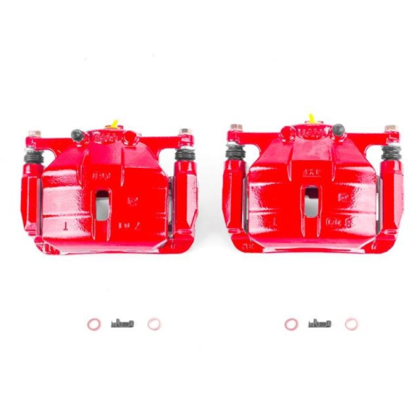 PowerStop S3428 Red Powder Coated Calipers