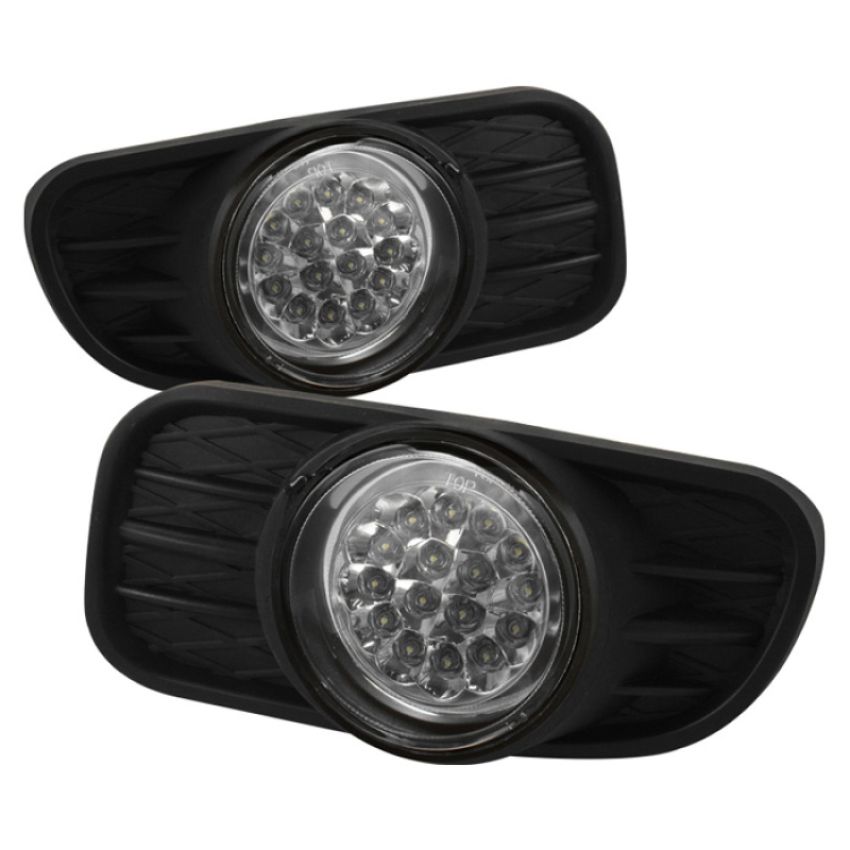 SPYDER 5015693 LED Fog Lights w/Switch - Clear