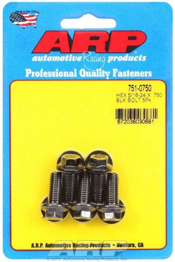 ARP ARP751-0750 Bolt Kit - 6pt. (5) 5/16-24 x .750