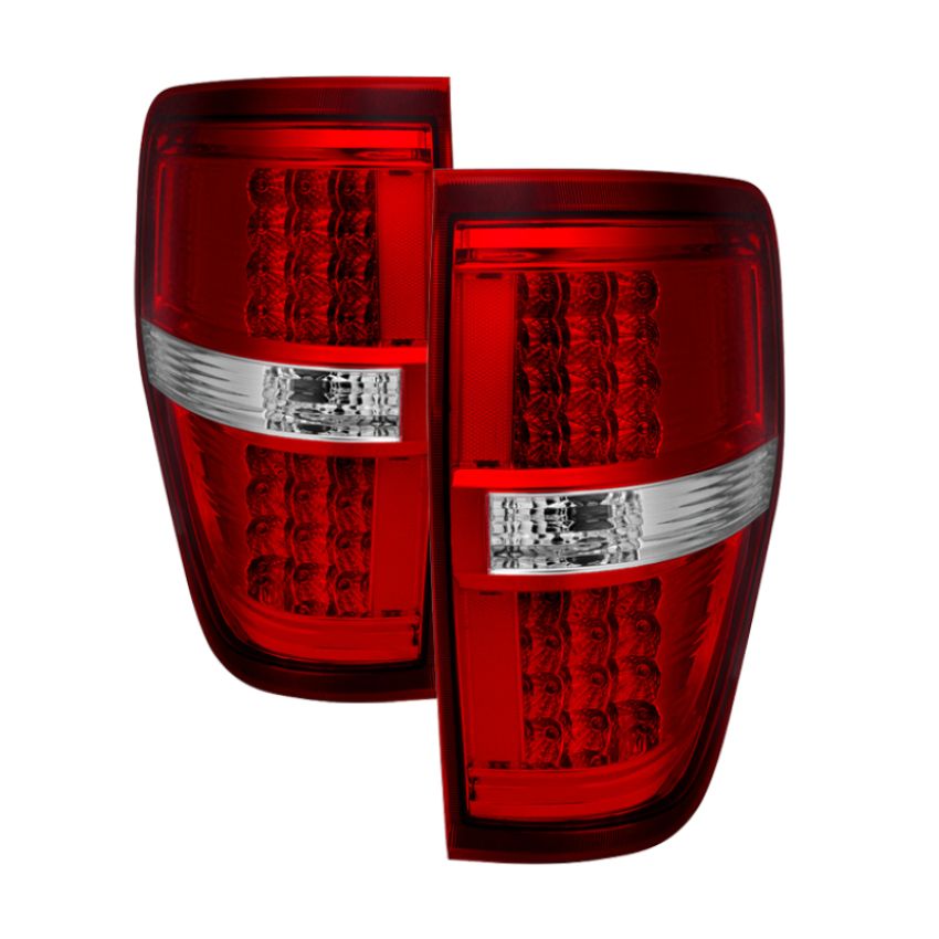 SPYDER 9032837 Xtune Ford F150 09-14 LED Tail Lights Red Clear ALT-JH-FF15009-LED-RC