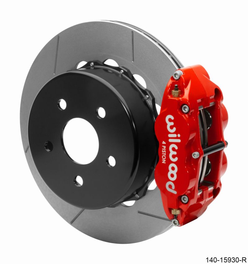 Wilwood 140-15930-R Superlite 4R Rear Brake Kit 14.00 Red 2018-Up Jeep JL w/Lines