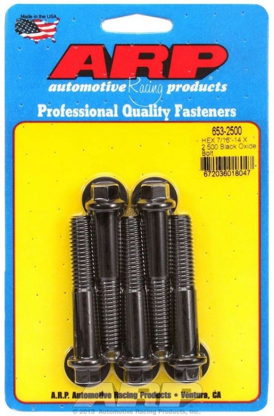 ARP ARP653-2500 Bolt Kit - 6pt. (5) 7/16-14 x 2.500