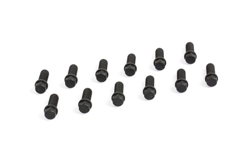 Cometic Gasket CF1012 Cometic Header Bolts 3/8 - 16 x 1in Grade 5 Black Oxide Finish With Compact Hex Head