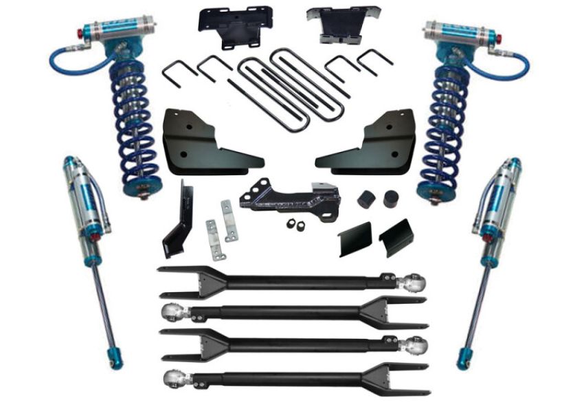 Superlift K1068KG 2023 Ford F-250/F-350 4WD 4in 4-Link Lift Kit w/King Coilovers & Rear Reservoir Shocks