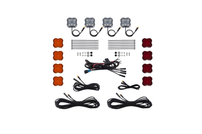 Diode Dynamics DD7738 Single-Color Rock Light Installer Kit (4-pack)