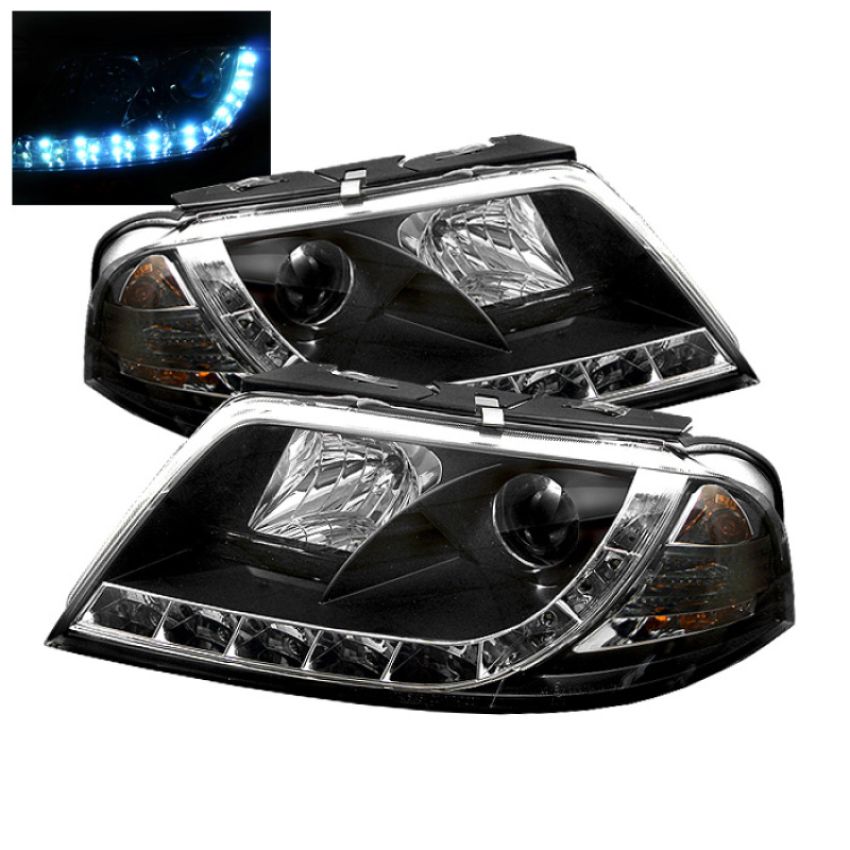 SPYDER 5012302 Projector Headlights - DRL - Black