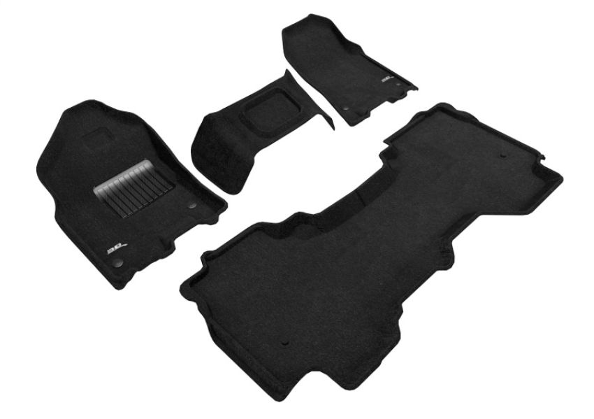 3D MAXpider L1DG03004709 19-24 Dodge Ram 1500 Quad Cab With Bench Front Row Elegant Black R1 R2