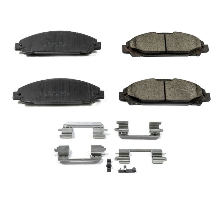 PowerStop 17-1791 PowerStop - Z17 Low-Dust Ceramic Brake Pads with Hardware