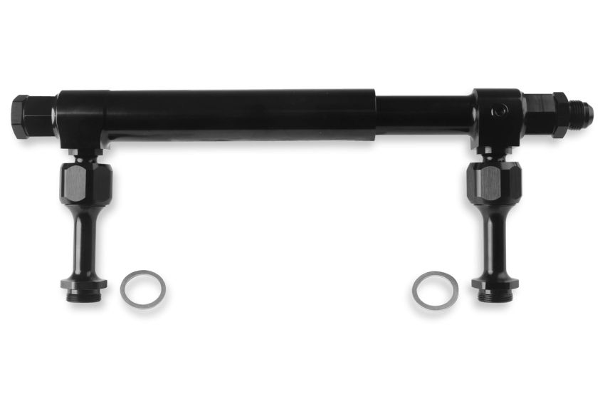 EARLS EARAT105008ERL #8an Adj. Fuel Log - Billet Aluminum Black