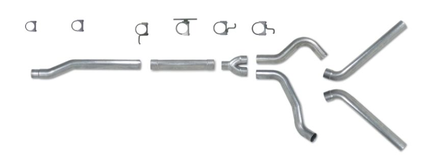 Diamond Eye Performance K4340S-RP Diamond Eye KIT 4in CB MFLR RPLCMENT PIPE DUAL SS: 03-07 FORD 6.0L F250/F350