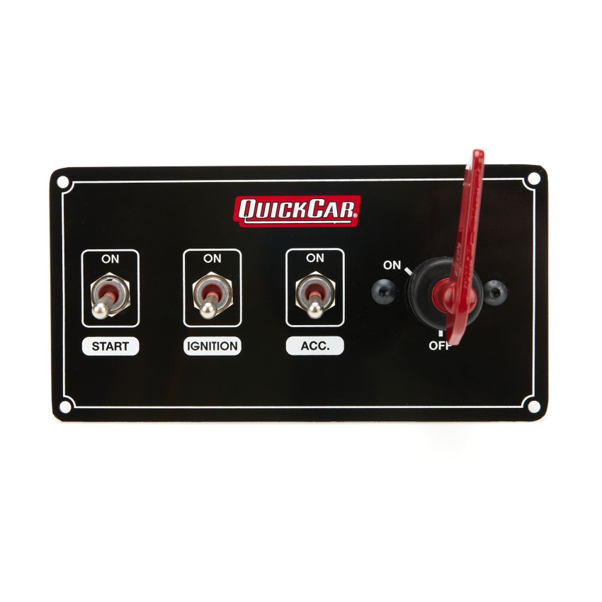 QUICKCAR RACING PRODUCTS QRP55-7330 Ignition Panel Weather Proof w/ MSD 1 Acc.
