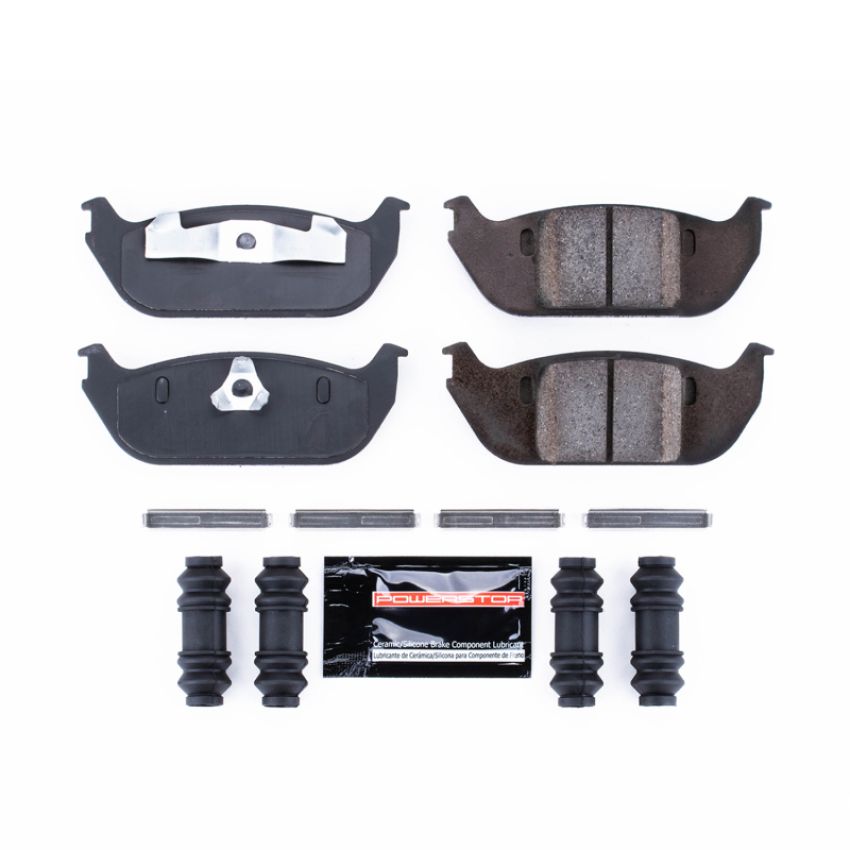 PowerStop Z23-952 PowerStop - Z23 Daily Driver Carbon-Fiber Ceramic Brake Pads with Hardware Kit