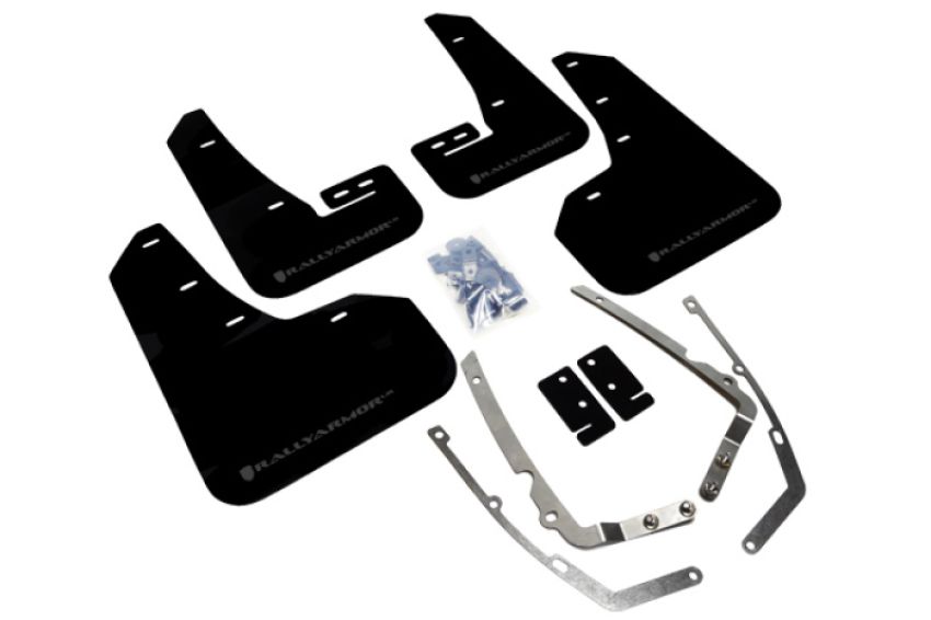 Rally Armor MF37-UR-BLK/GRY Black Mud Flap/Grey Logo