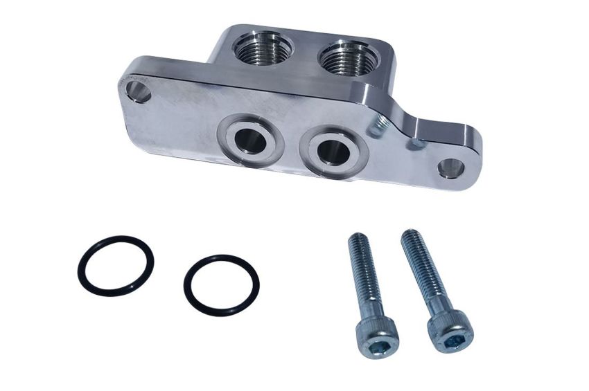 MOROSO MOR23707 Oil Filter Adapter GM LS 90-Degree