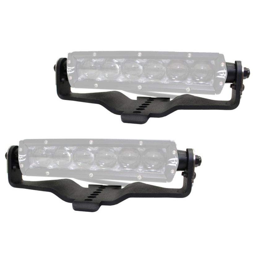 Go Rhino 731060T 18-20 Jeep Wrangler JL/JLU/Gladiator JT Light Mount - Two 6in Single Row