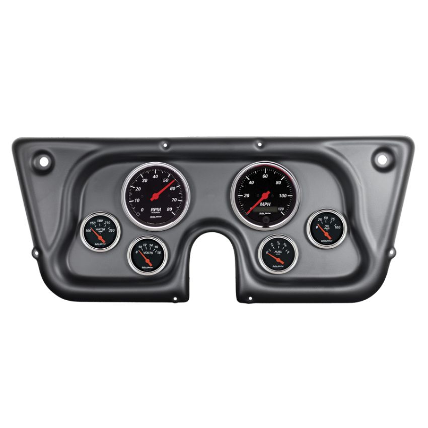 AutoMeter 7032-DB DIR FIT DSH KT, CHEVY TRUCK C/K/K5/SUBRBN 67-72, RPM/MPH/FUEL/OILP/WTMP/BAT, DB