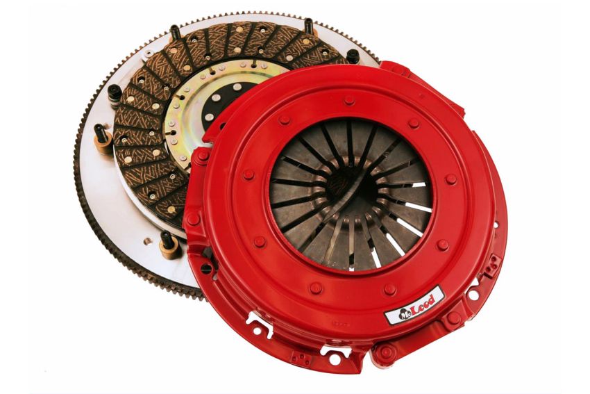 McLeod Racing 6344907M McLeod RXT Twin Disc Clutch Kit 12-17 Challenger 1-1/8 x 26 Spline 0 BAL w/130T 8 Bolt AL Flywheel