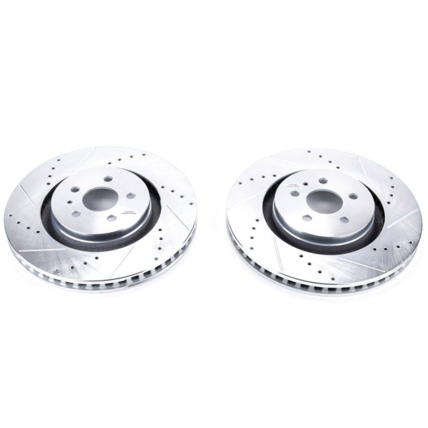 PowerStop AR85201XPR PowerStop Evolution Performance Drilled, Slotted & Plated Brake Rotor Pair