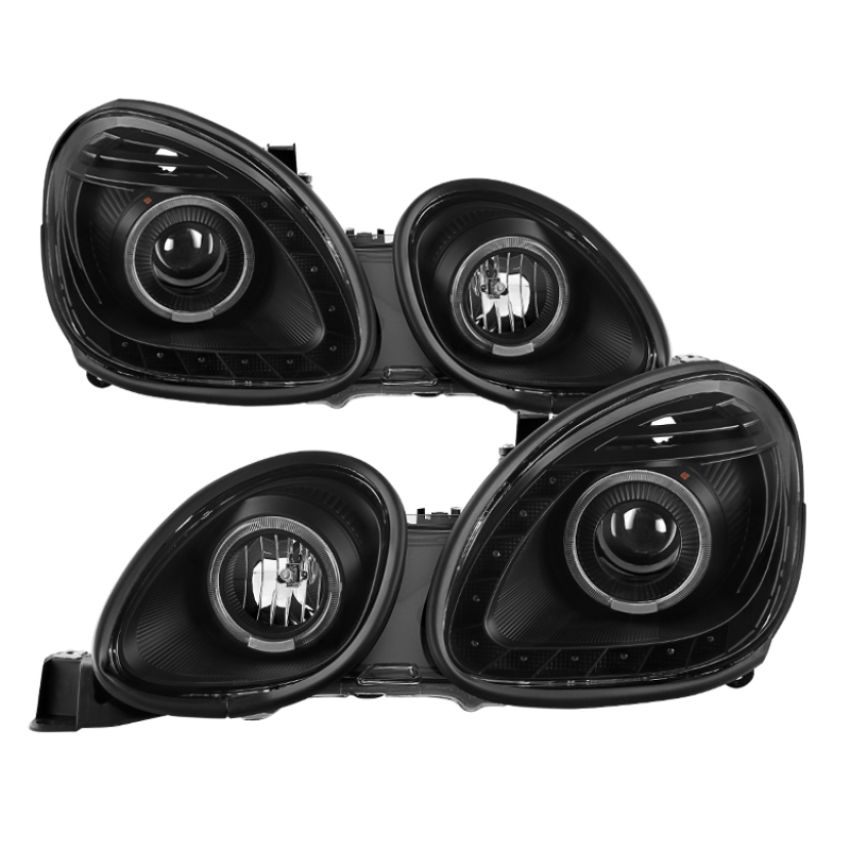 SPYDER 9027826 Xtune Lexus GS300/GS400/GS430 98-05 Halogen Only Halo Projector Headlights Black PRO-JH-LGS98-LED-BK