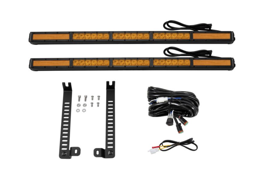 Diode Dynamics DD6765 14-19 Toyota 4Runner SS30 Dual Stealth Lightbar Kit  - Amber Combo