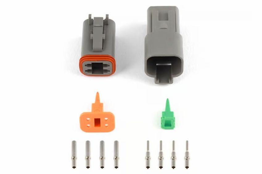 Haltech HT-031114 Matching Set of Deutsch DT-4 Connectors 13 Amp Plug & Pins Only