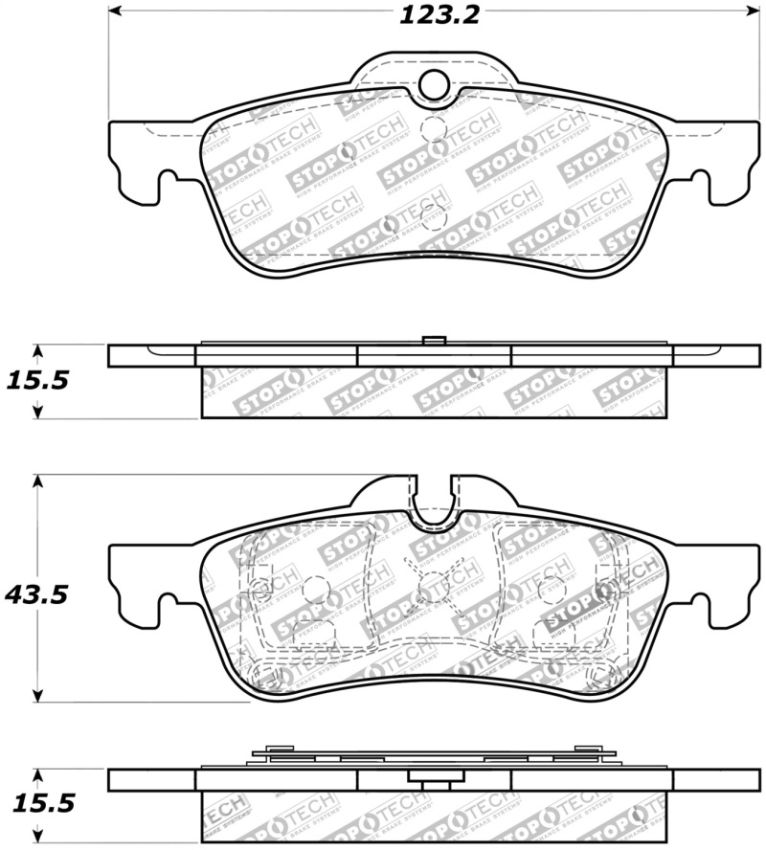 Stoptech 309.10600 Performance 02-06 Mini Rear Brake Pads