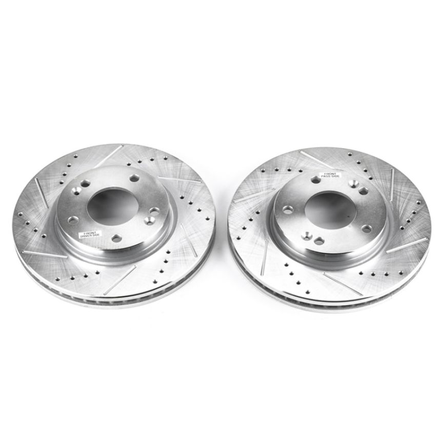 PowerStop JBR949XPR PowerStop Evolution Performance Drilled, Slotted & Plated Brake Rotor Pair